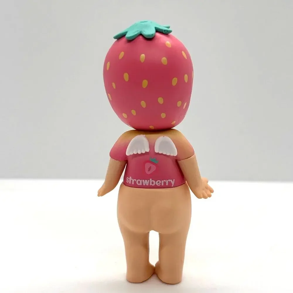 New Unbranded Kewpie/Angel Collectible Mini Figure, Strawberry Juice, Open Box